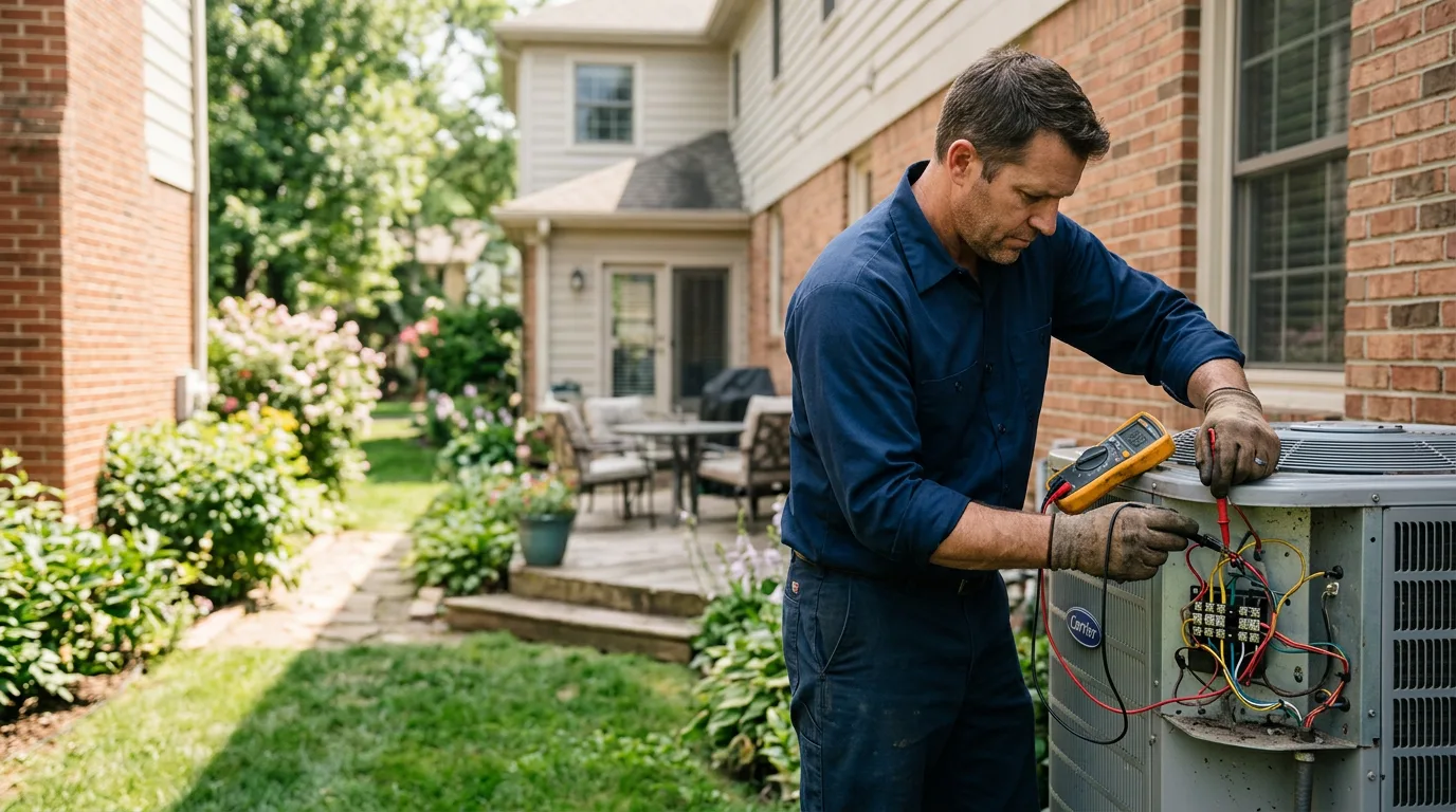 HVAC technician working near New Virginia, IA